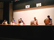 Traditional Korean drummers